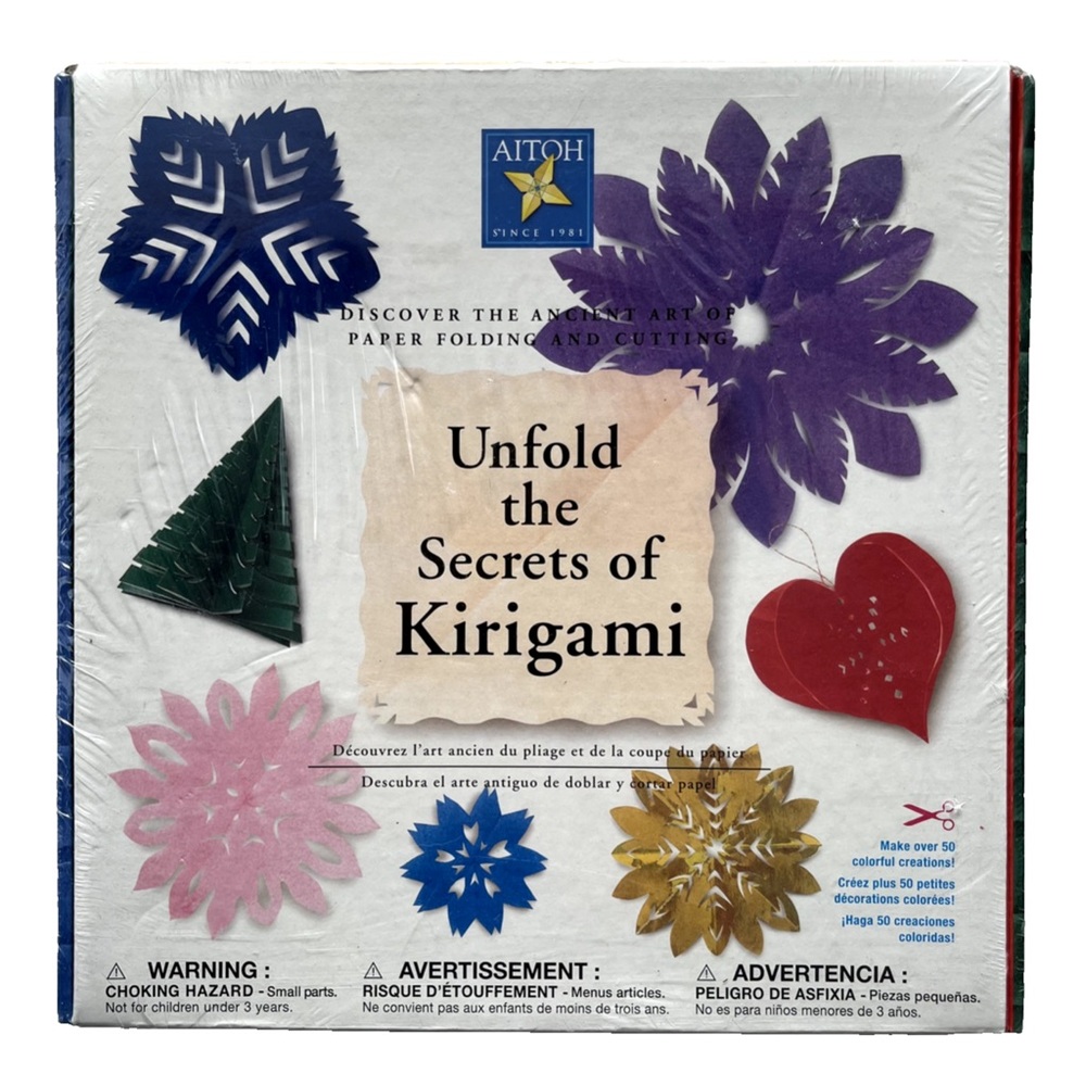 NEW Aitoh Unfold The Secrets of Kirigami‎ Kit-50+ Creations KG-KIT Gift Origami